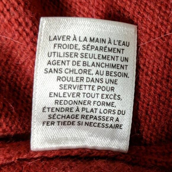 Halogen (Nordstrom) Cold Shoulder Turtleneck Sweater Red Rosewood - M - NWOT - Picture 6 of 6